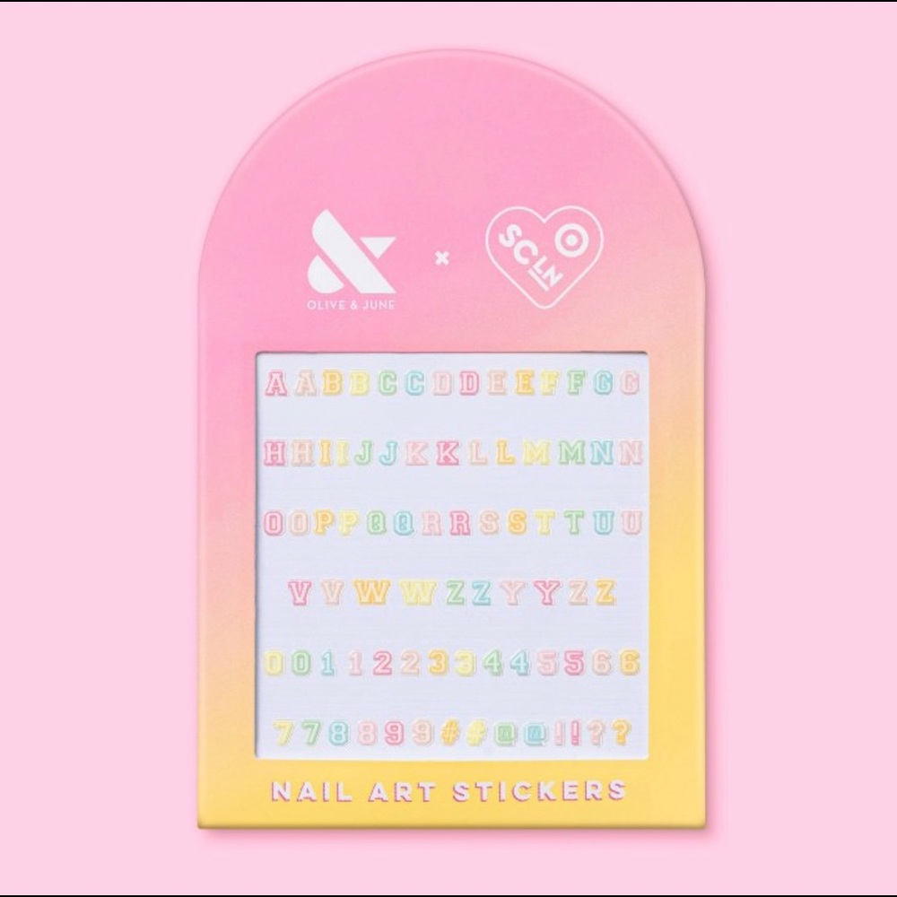 Stoney Clover Lane x Target Olive & June Nail Art Stickers - Letters/Numbers